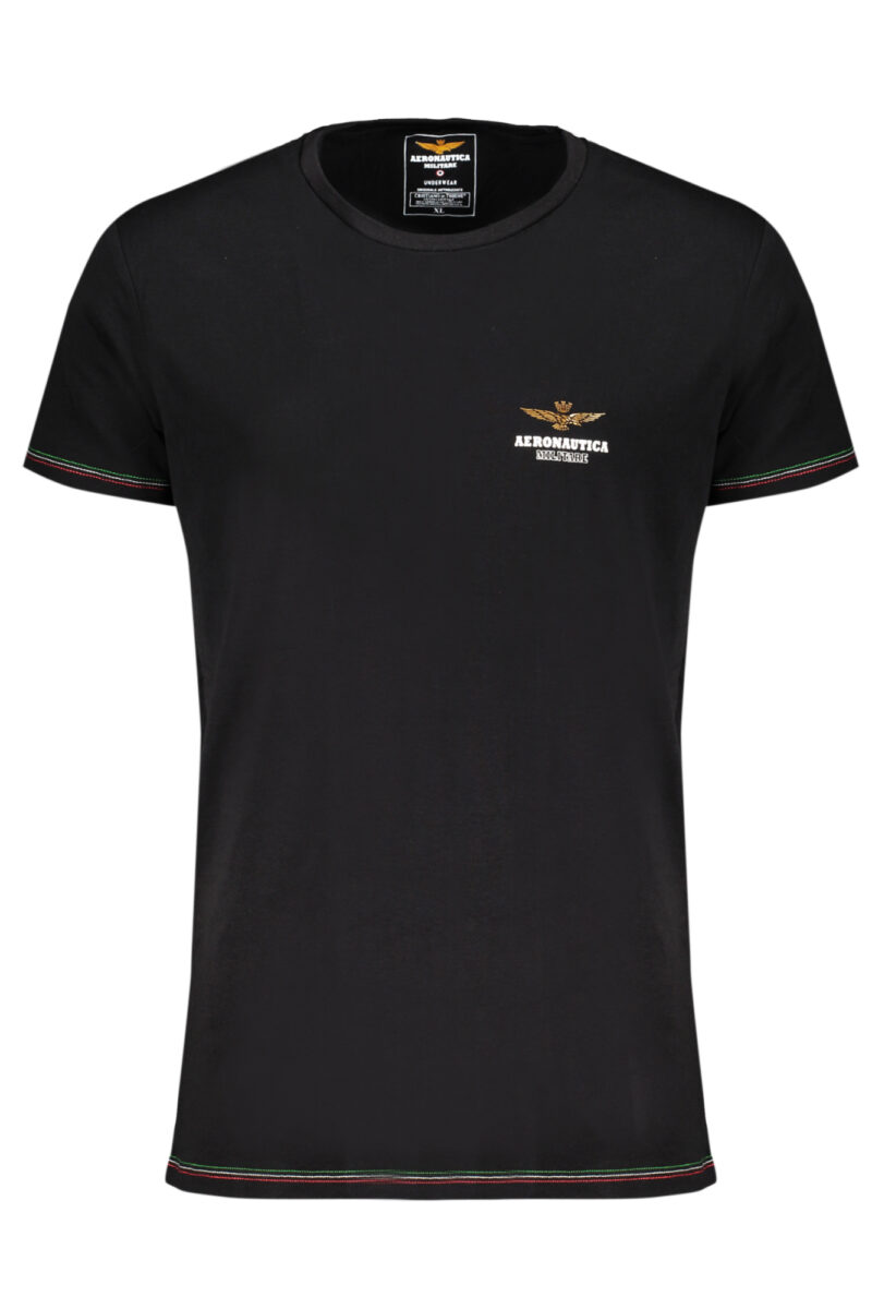 AERONAUTICA MILITARE PÁNSKÉ OUTDOOROVÉ TRIČKO ČERNÉ