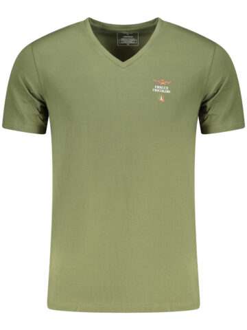 PÁNSKÉ ZELENÉ OUTDOOROVÉ TRIČKO AERONAUTICA MILITARE