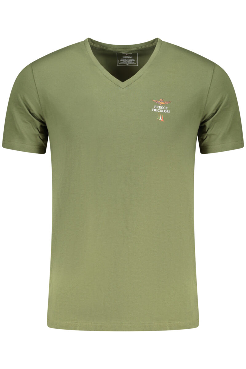 PÁNSKÉ ZELENÉ OUTDOOROVÉ TRIČKO AERONAUTICA MILITARE