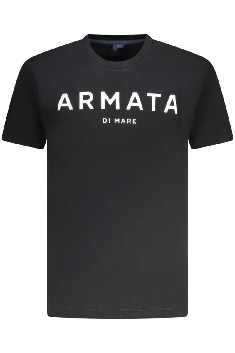 ARMATA DI MARE PÁNSKÉ TRIČKO S KRÁTKÝM RUKÁVEM ČERNÉ