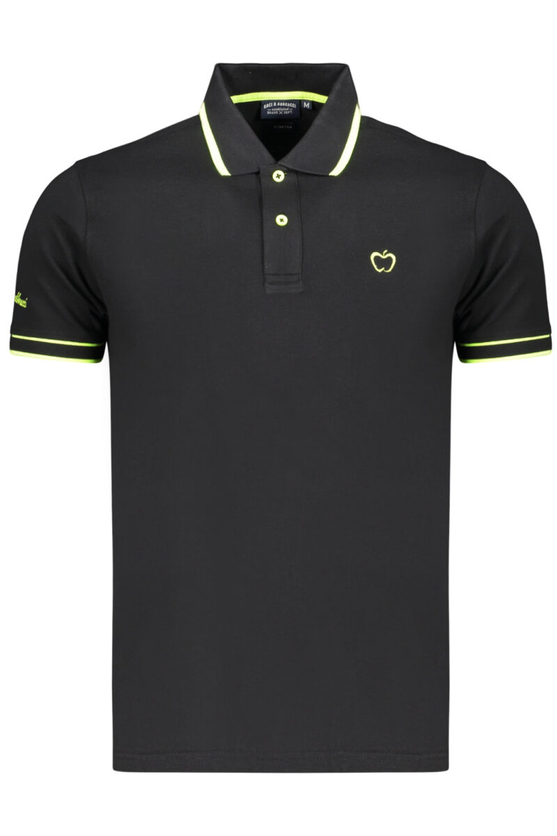 KISSES & HUGS PÁNSKÉ POLO S KRÁTKÝM RUKÁVEM ČERNÉ