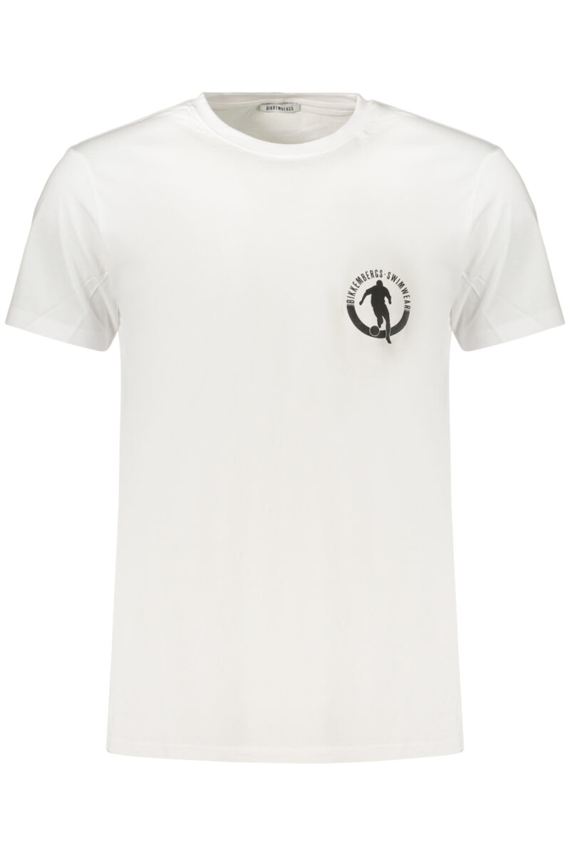 BIKKEMBERGS PÁNSKÉ TRIČKO S KRÁTKÝM RUKÁVEM BÍLÉ