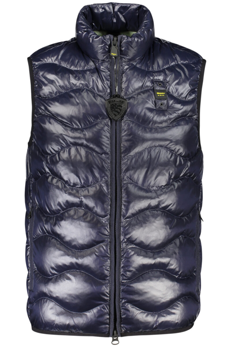 BLAUER APPAREL PÁNSKÁ MODRÁ BEZRUKÁVÁ BUNDA
