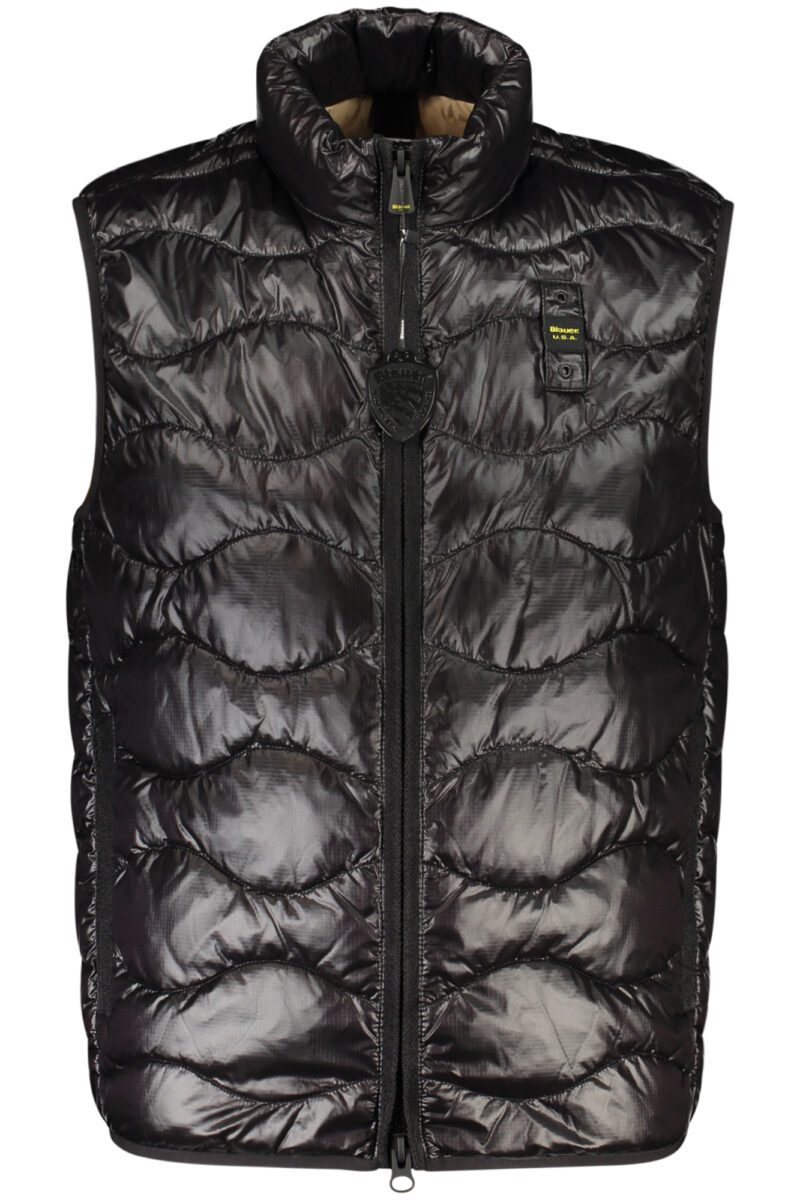 BLAUER APPAREL PÁNSKÁ ČERNÁ BEZRUKÁVKA