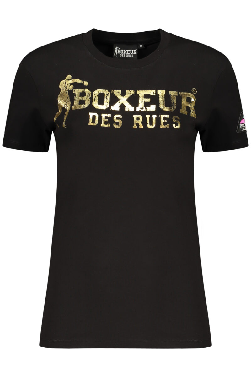 BOXEUR DES RUES DÁMSKÉ TRIČKO S KRÁTKÝM RUKÁVEM ČERNÉ