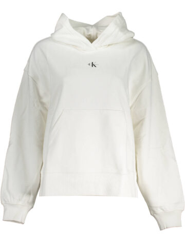ŽENSKÁ MIKINA BEZ ZIPU CALVIN KLEIN BÍLÁ