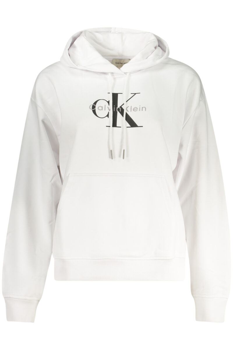 CALVIN KLEIN DÁMSKÁ MIKINA BEZ ZIPU BÍLÁ