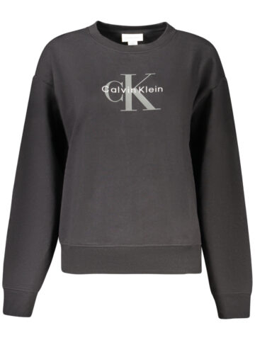ČERNÁ MIKINA S KAPUCÍ A ZIPEM PRO ŽENY OD ZNAČKY CALVIN KLEIN