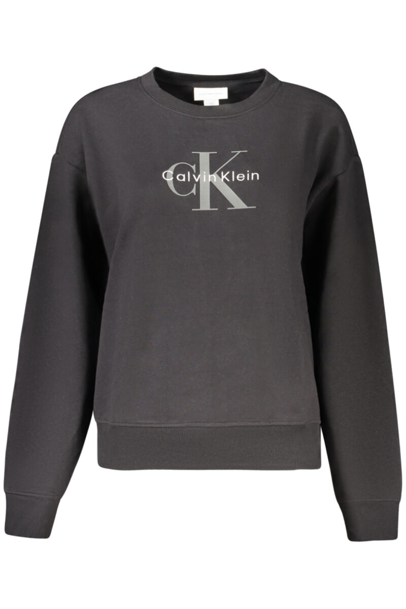 ČERNÁ MIKINA S KAPUCÍ A ZIPEM PRO ŽENY OD ZNAČKY CALVIN KLEIN