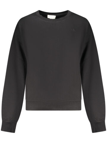ČERNÁ MIKINA S KAPUCÍ A ZIPEM PRO ŽENY CALVIN KLEIN