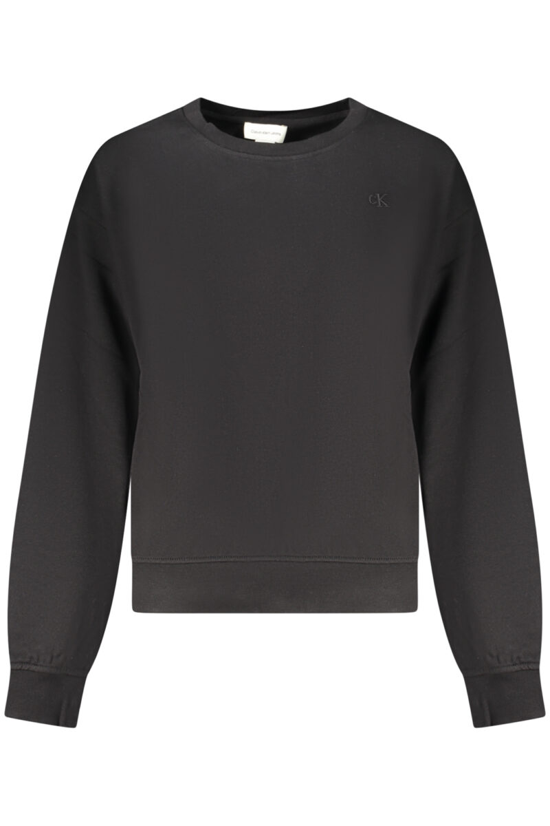 ČERNÁ MIKINA S KAPUCÍ A ZIPEM PRO ŽENY CALVIN KLEIN