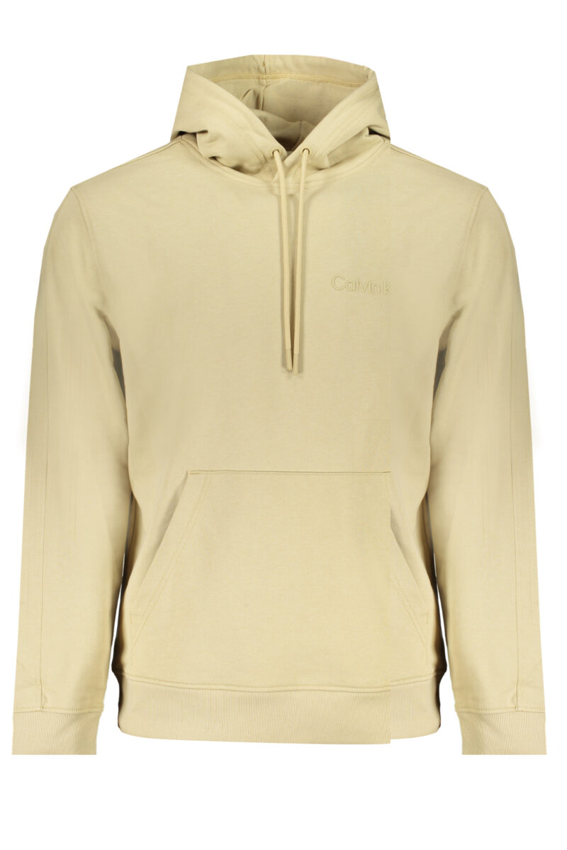 PÁNSKÁ BÉŽOVÁ MIKINA BEZ ZIPU CALVIN KLEIN