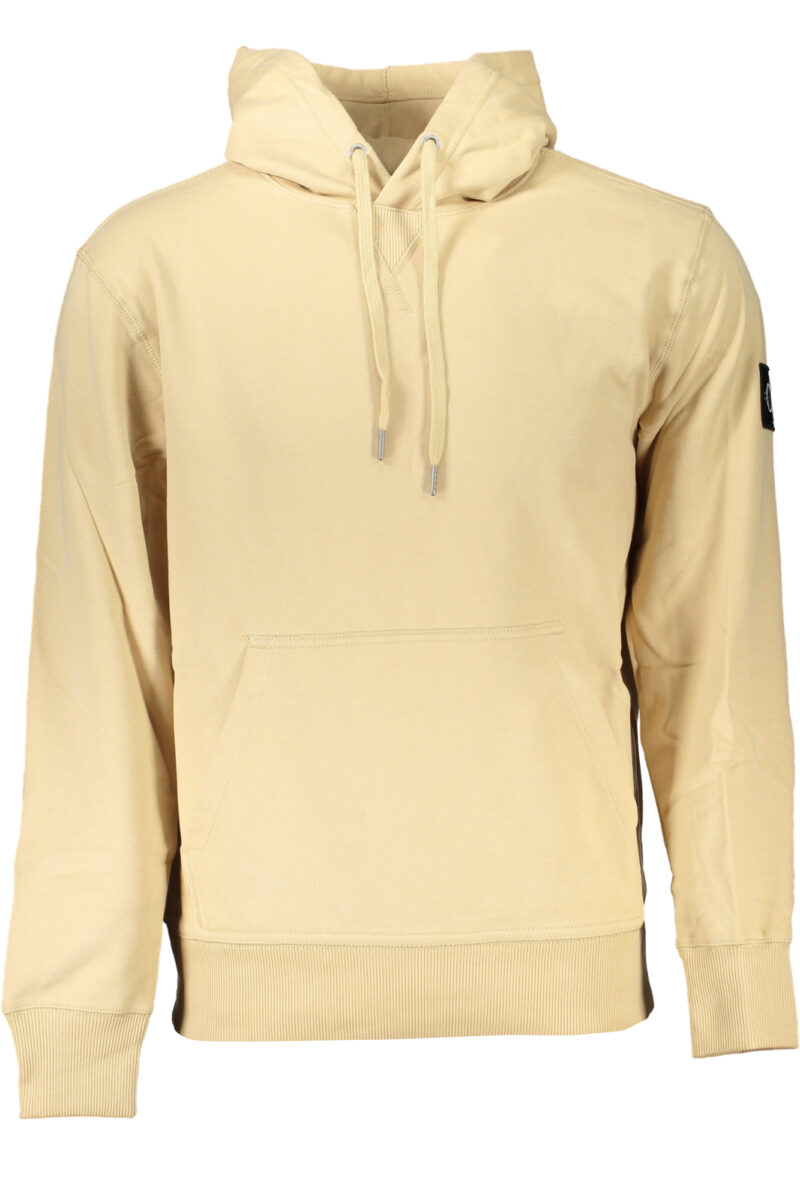 CALVIN KLEIN PÁNSKÝ BÉŽOVÝ SVETR BEZ ZIPU