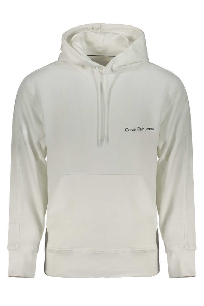 PÁNSKÁ BÍLÁ MIKINA BEZ ZIPU CALVIN KLEIN
