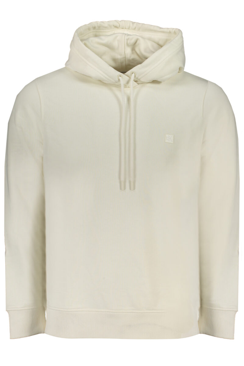 PÁNSKÁ BÍLÁ MIKINA BEZ ZIPU CALVIN KLEIN