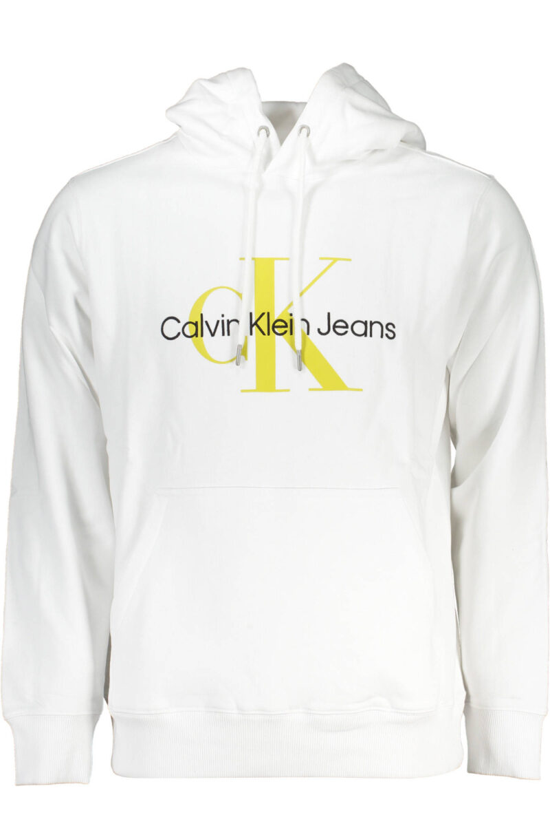 CALVIN KLEIN PÁNSKÁ MIKINA BEZ ZIPU BÍLÁ