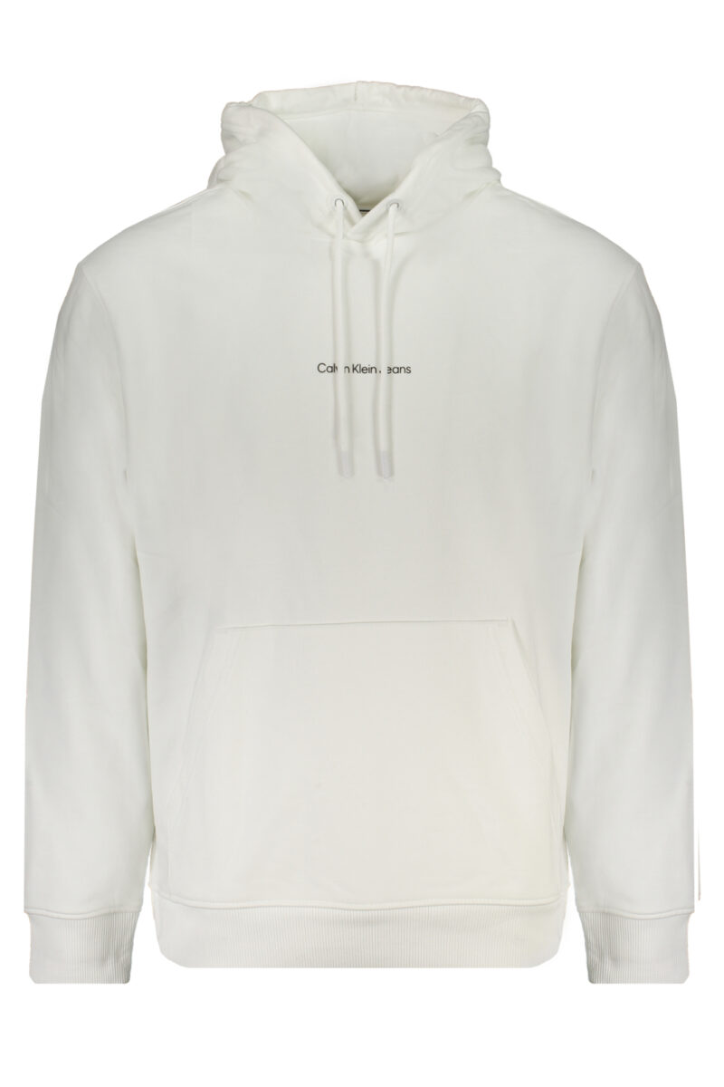 CALVIN KLEIN PÁNSKÁ MIKINA BEZ ZIPU BÍLÁ