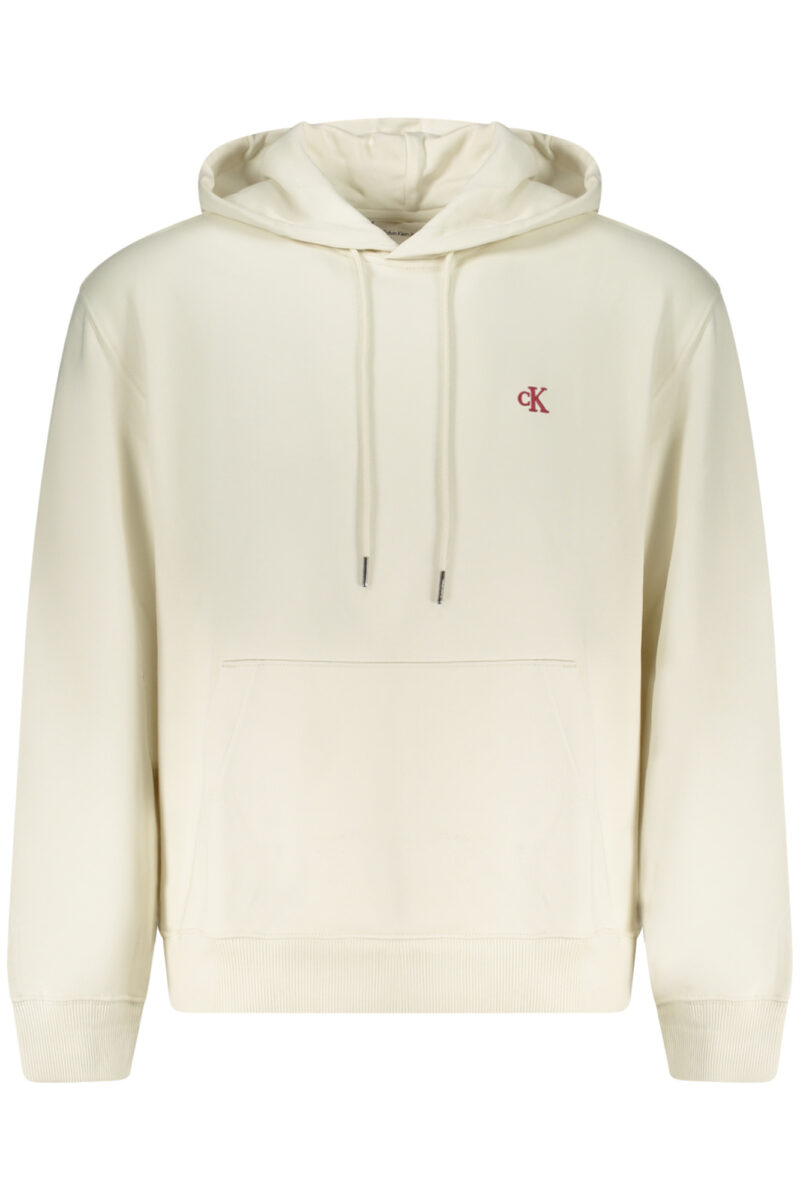 CALVIN KLEIN PÁNSKÁ MIKINA BEZ ZIPU BÍLÁ