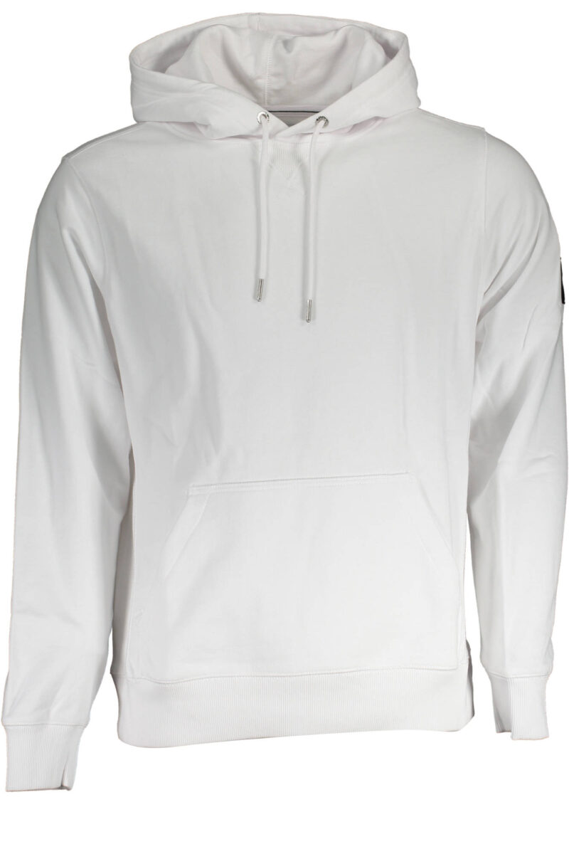CALVIN KLEIN PÁNSKÁ MIKINA BEZ ZIPU BÍLÁ