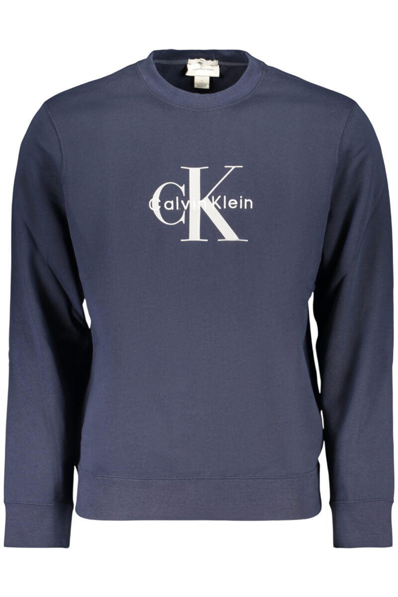 MODRÝ MIKINA S KAPUCÍ A ZIPEM PRO MUŽE OD CALVIN KLEIN