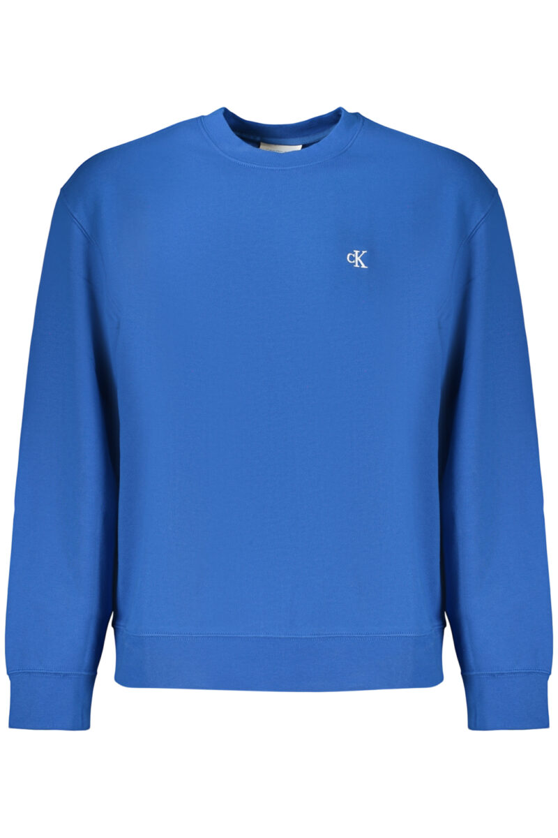 CALVIN KLEIN PÁNSKÁ MIKINA BEZ ZIPU MODRÁ