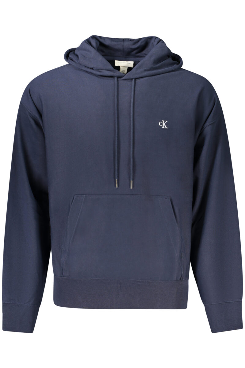 CALVIN KLEIN PÁNSKÁ MIKINA BEZ ZIPU MODRÁ