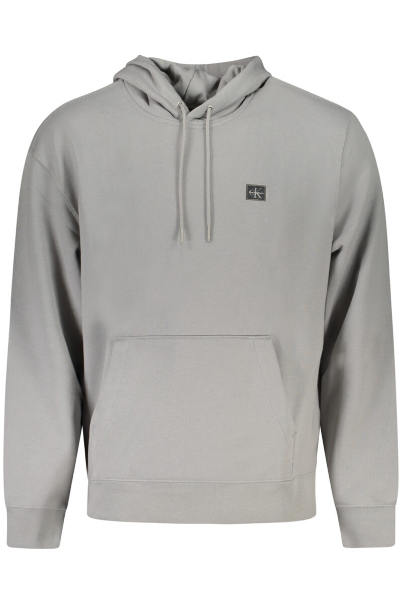 CALVIN KLEIN PÁNSKÁ MIKINA BEZ ZIPU ŠEDÁ