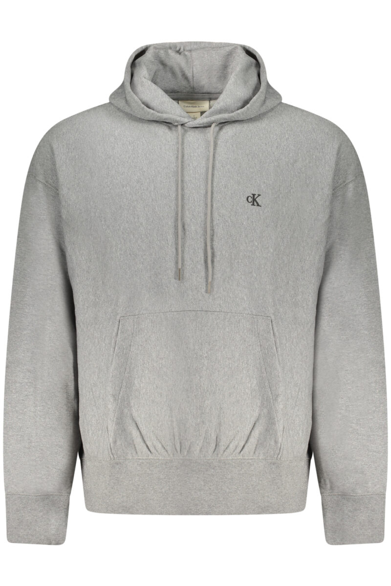 CALVIN KLEIN PÁNSKÁ MIKINA BEZ ZIPU ŠEDÁ