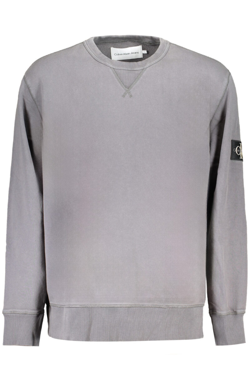 ŠEDÝ MIKINA BEZ ZIPU PRO MUŽE OD CALVIN KLEIN