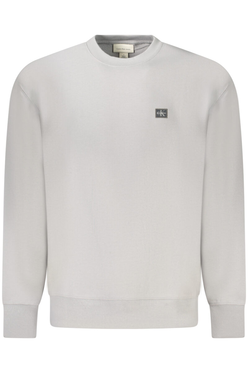 CALVIN KLEIN PÁNSKÁ MIKINA BEZ ZIPU ŠEDÁ