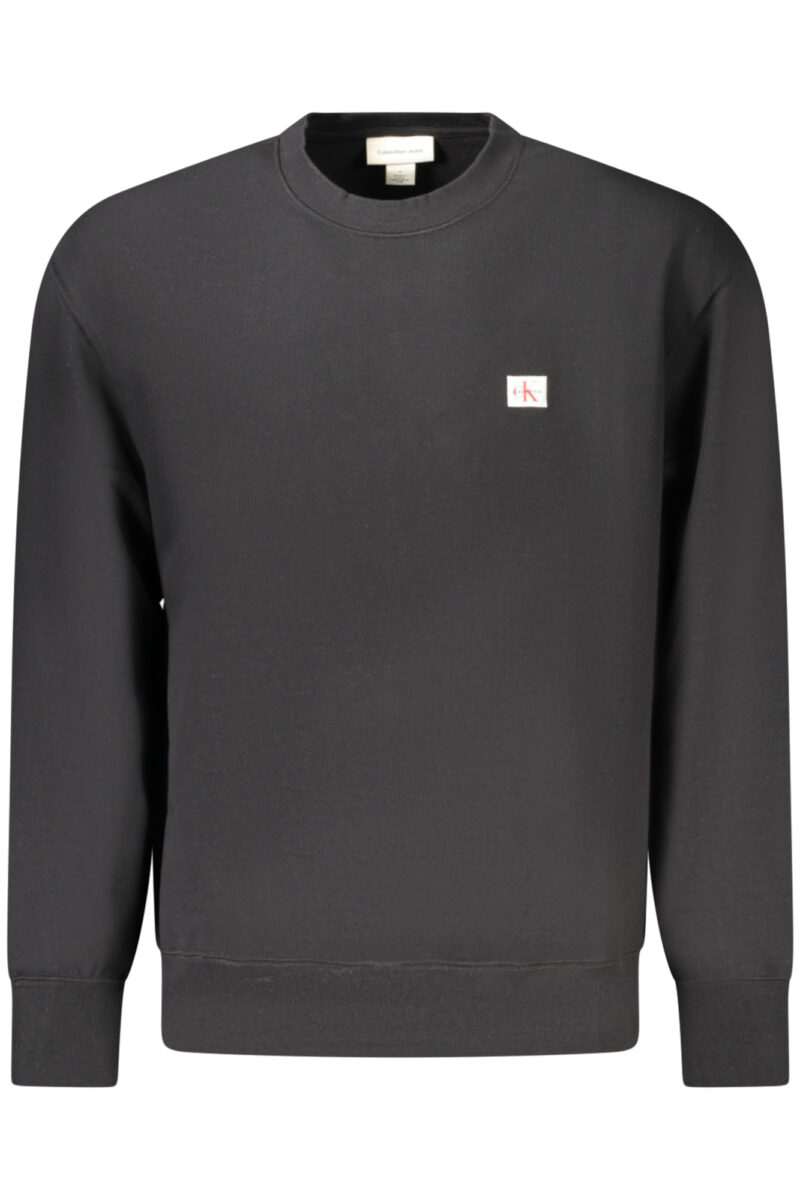 ČERNÁ MIKINA S KAPUCÍ A ZIPEM PRO MUŽE CALVIN KLEIN