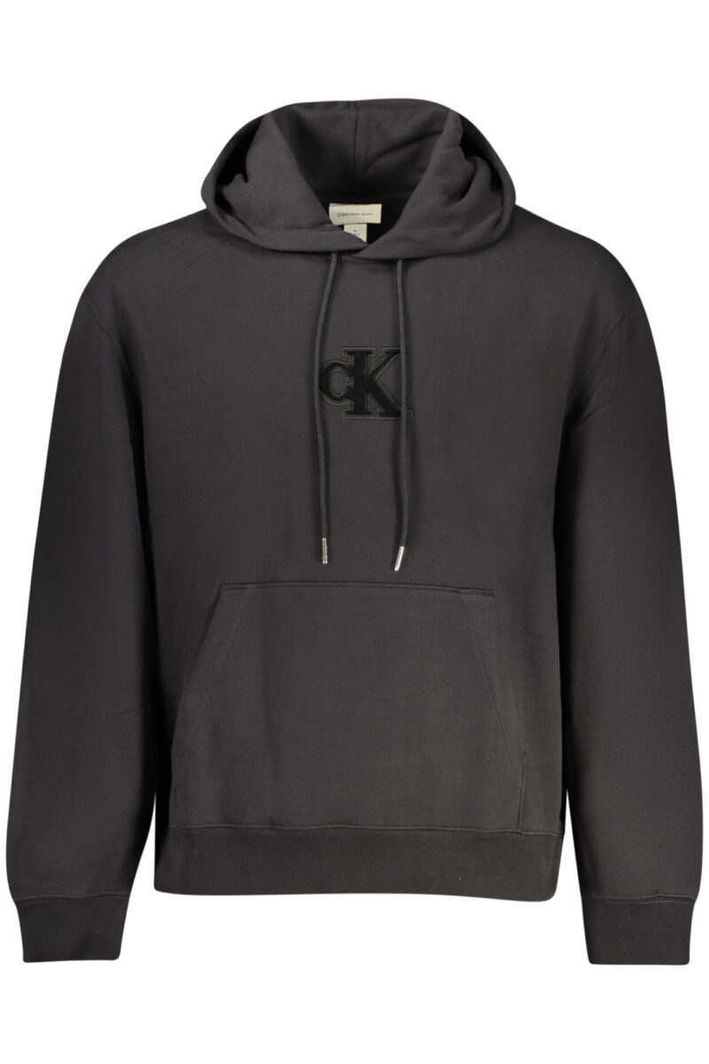 CALVIN KLEIN PÁNSKÁ MIKINA BEZ ZIPU ČERNÁ