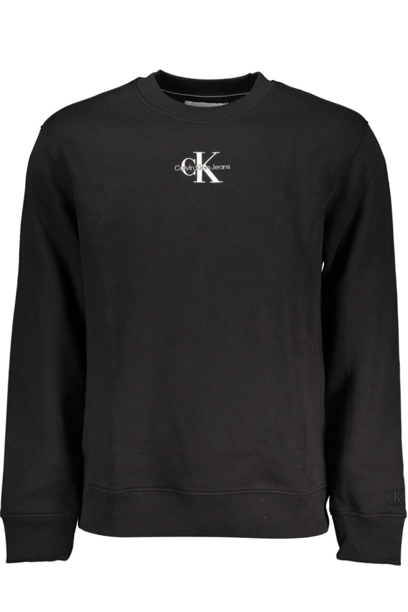 CALVIN KLEIN PÁNSKÁ MIKINA BEZ ZIPU ČERNÁ
