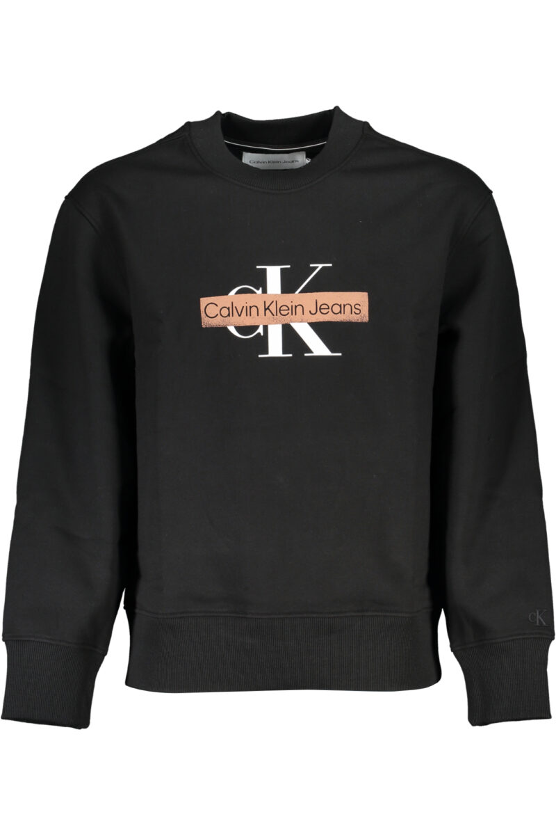 ČERNÁ MIKINA BEZ ZIPU PRO MUŽE CALVIN KLEIN