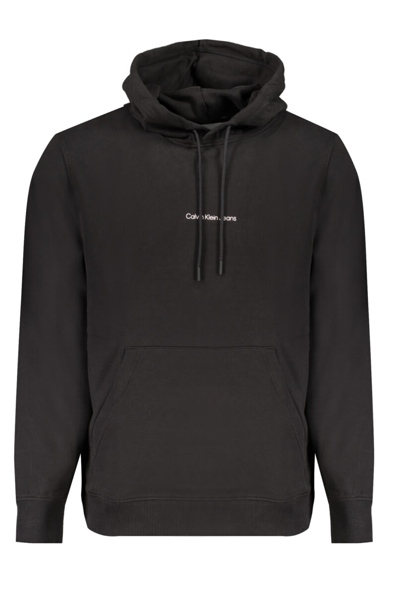 PÁNSKÁ ČERNÁ MIKINA BEZ ZIPU CALVIN KLEIN
