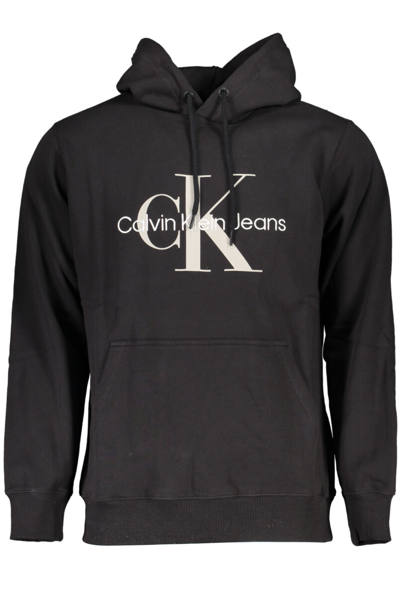 ČERNÁ MIKINA BEZ ZIPU PRO MUŽE CALVIN KLEIN