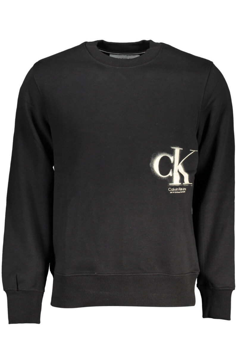 PÁNSKÁ MIKINA BEZ ZIPU CALVIN KLEIN ČERNÁ