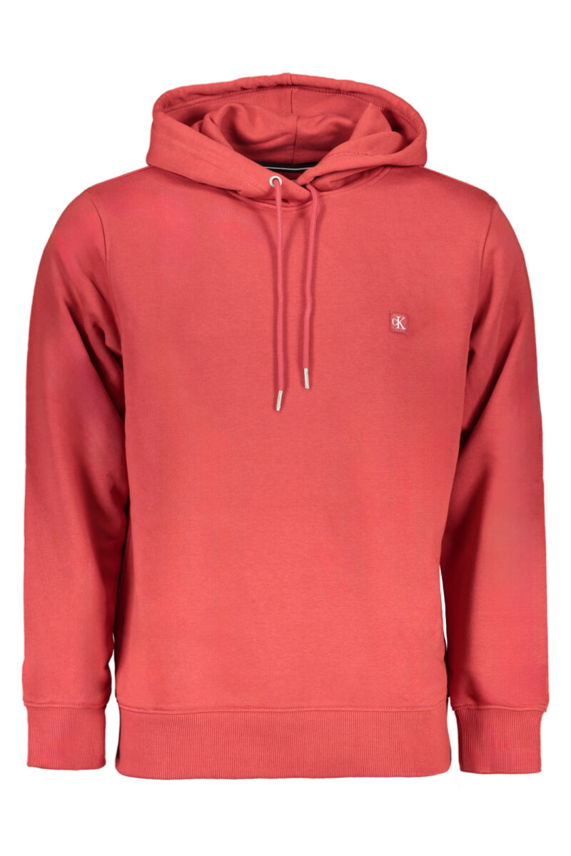 CALVIN KLEIN PÁNSKÁ MIKINA NA ZIP ČERVENÁ