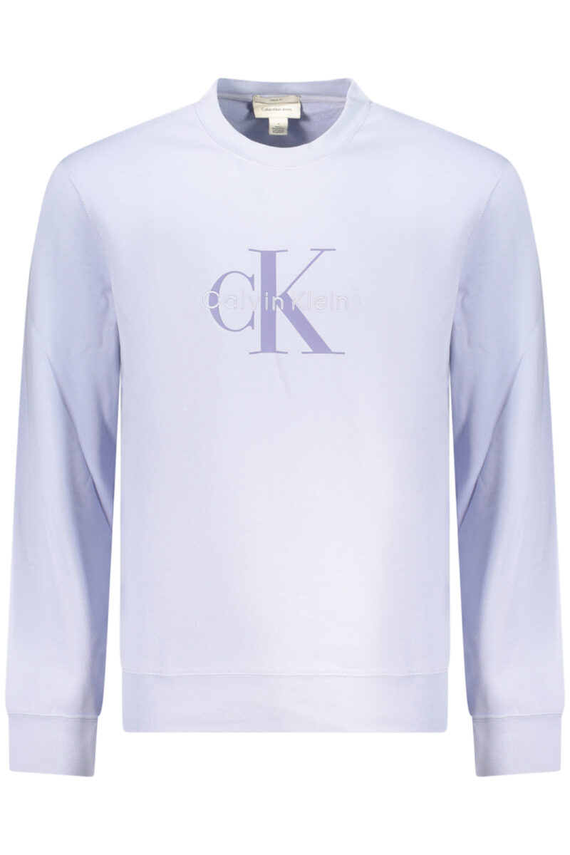 FIALOVÁ MIKINA S KAPUCÍ A ZIPEM PRO MUŽE OD ZNAČKY CALVIN KLEIN