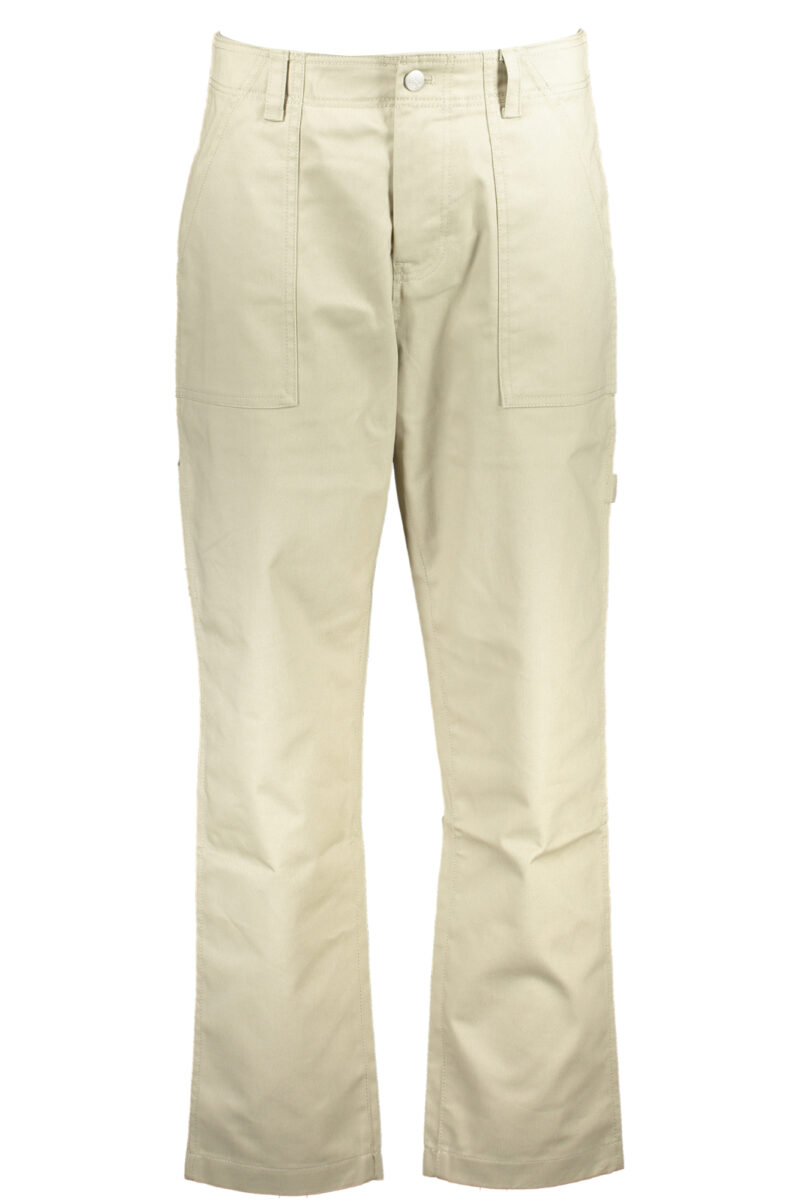 CALVIN KLEIN BEIGE PANTALONY