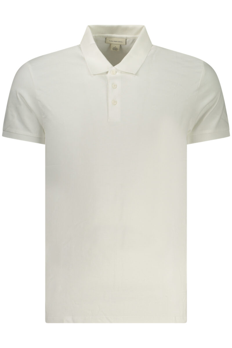 PÁLSKÁ POLO KOŠILE S KRÁTKÝM RUKÁVEM CALVIN KLEIN BÍLÁ