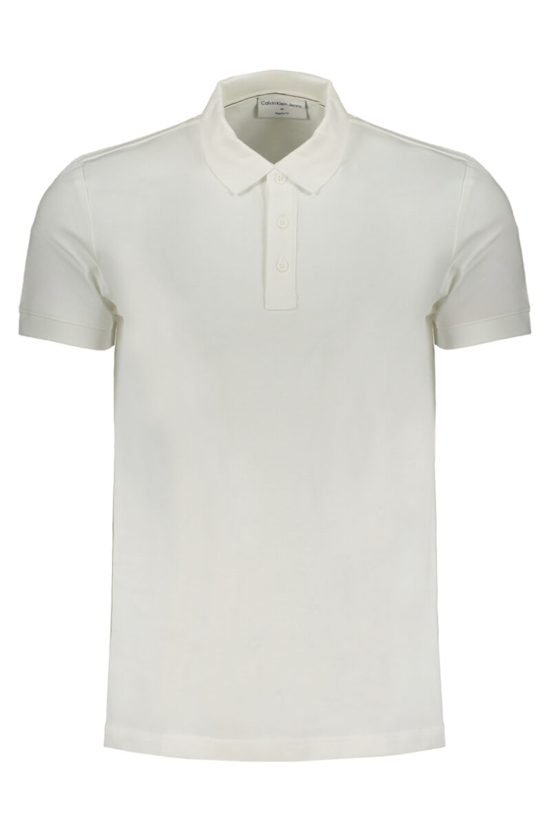 BÍLÁ PÁNSKÁ POLO KOŠILE S KRÁTKÝM RUKÁVEM CALVIN KLEIN