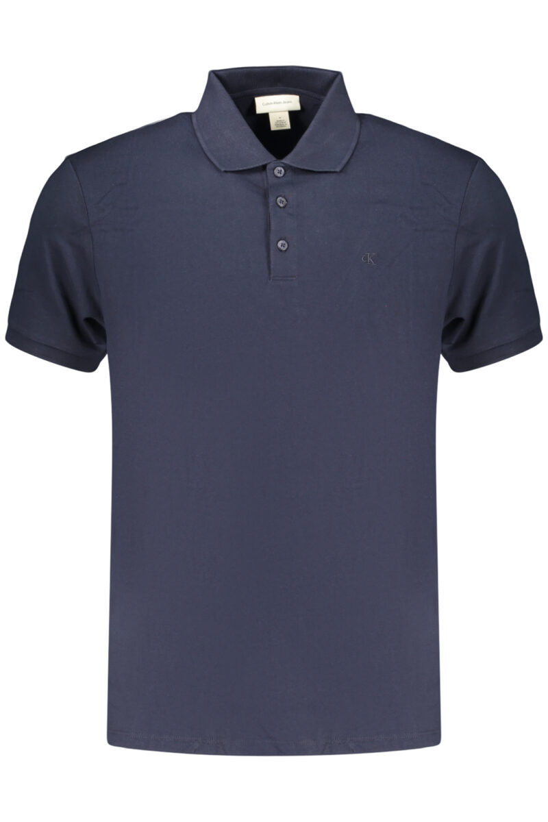 PÁLSKÁ POLO KOŠILE S KRÁTKÝM RUKÁVEM CALVIN KLEIN, MODRÁ