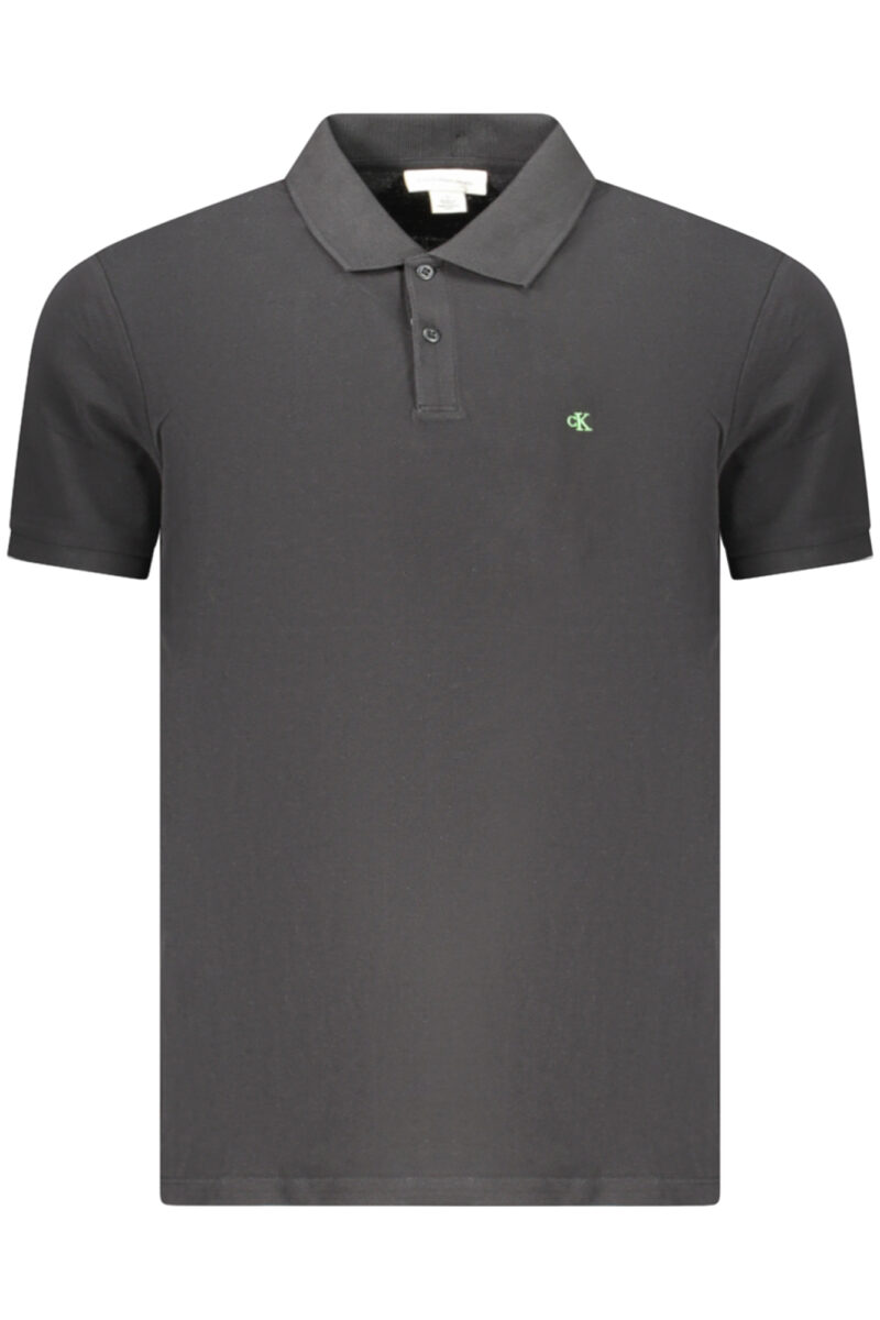 ČERNÁ PÁNSKÁ POLO KOŠILE S KRÁTKÝM RUKÁVEM CALVIN KLEIN