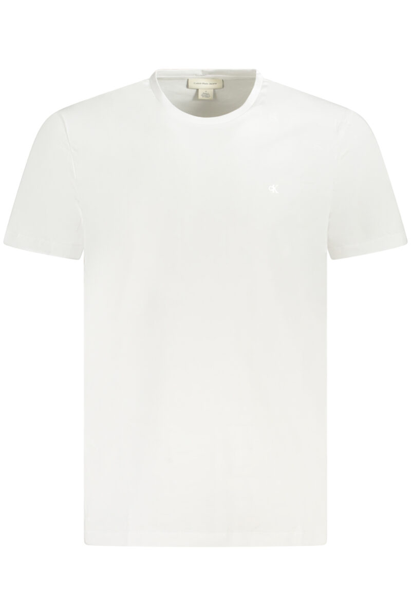 PÁNSKÉ TRIČKO S KRÁTKÝM RUKÁVEM CALVIN KLEIN BÍLÁ