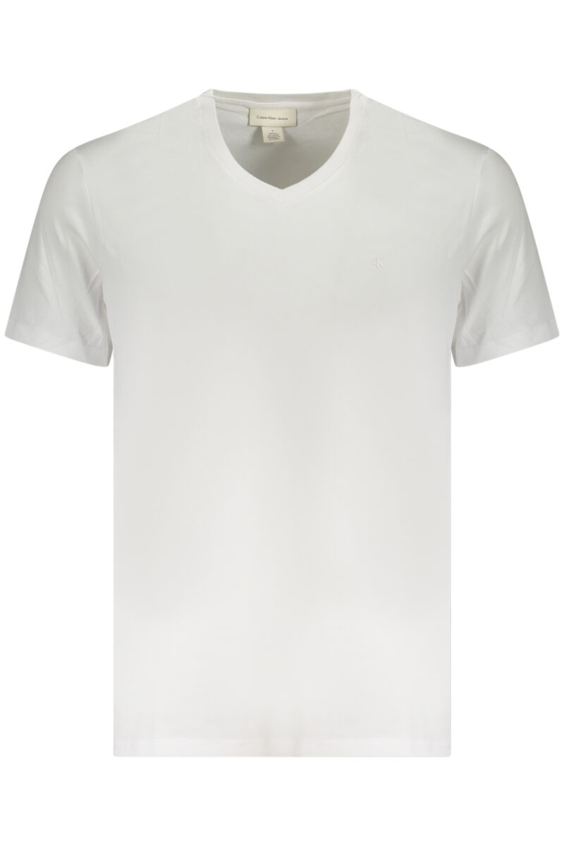 CALVIN KLEIN PÁNSKÉ TRIČKO S KRÁTKÝM RUKÁVEM BÍLÉ