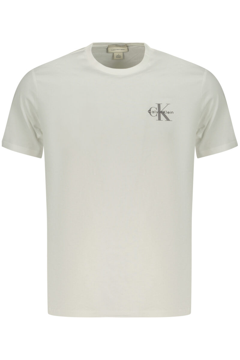 PÁNSKÉ TRIČKO S KRÁTKÝM RUKÁVEM CALVIN KLEIN BÍLÁ