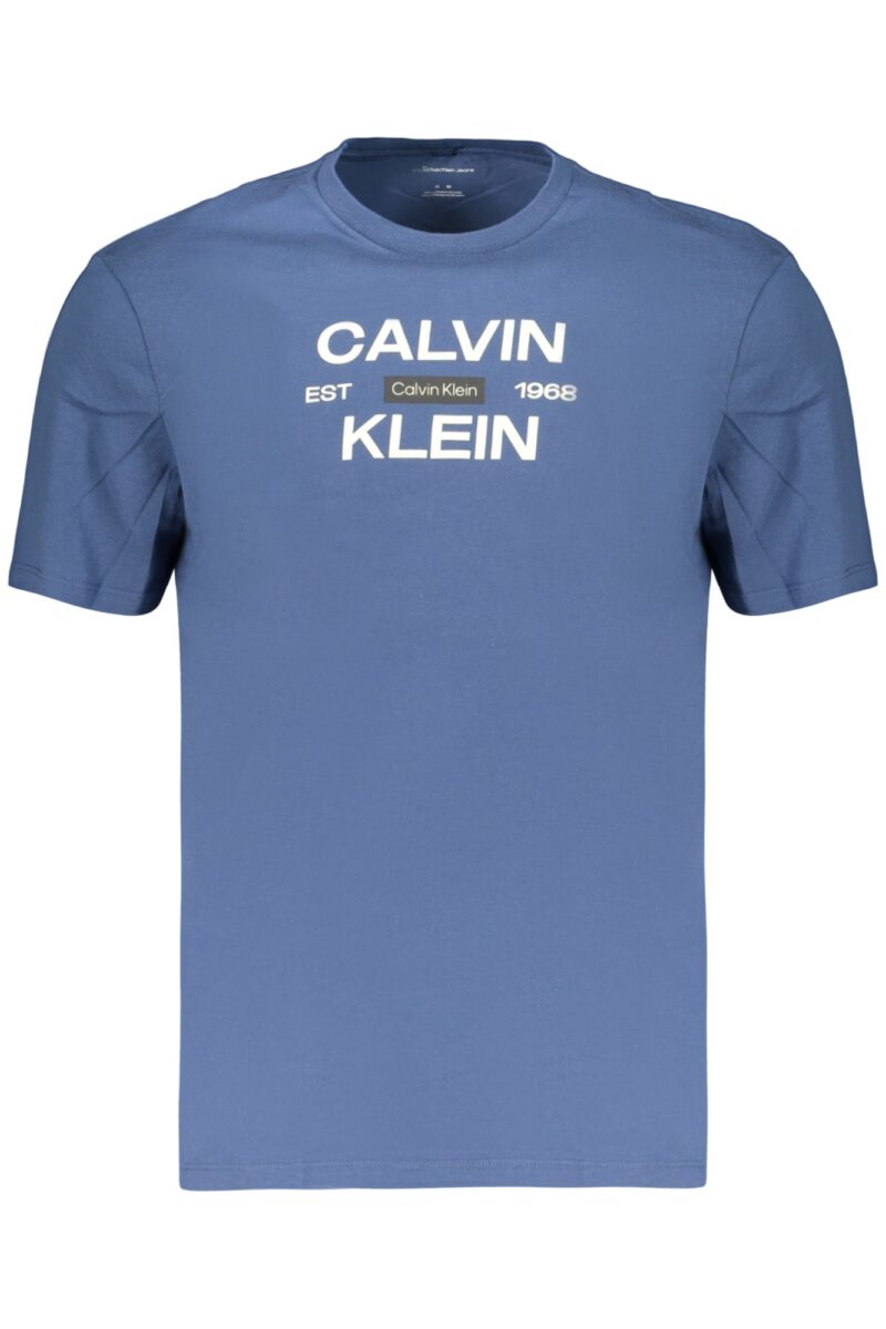 CALVIN KLEIN PÁNSKÉ TRIČKO S KRÁTKÝM RUKÁVEM MODRÉ