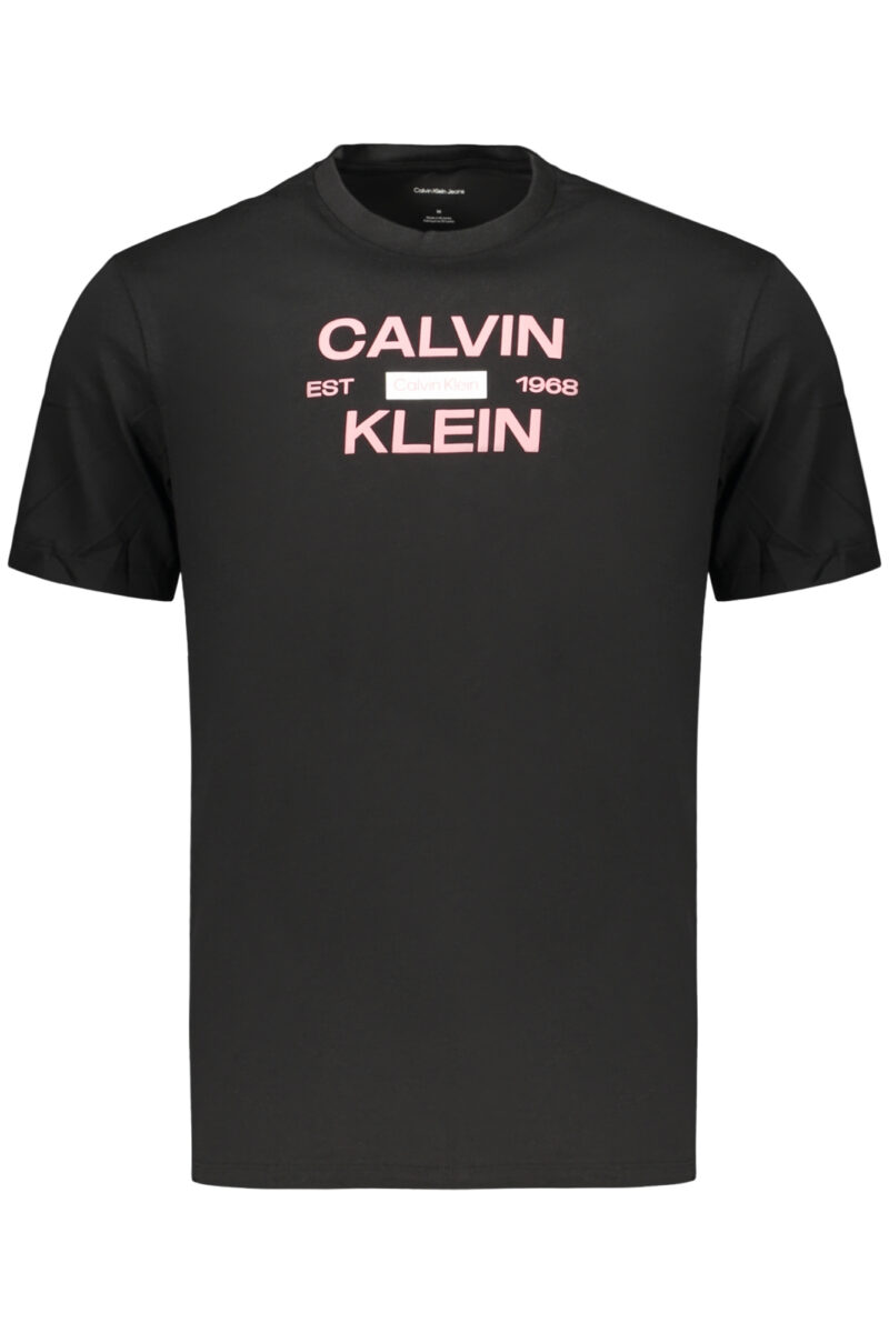 PÁNSKÉ TRIČKO S KRÁTKÝM RUKÁVEM CALVIN KLEIN ČERNÉ