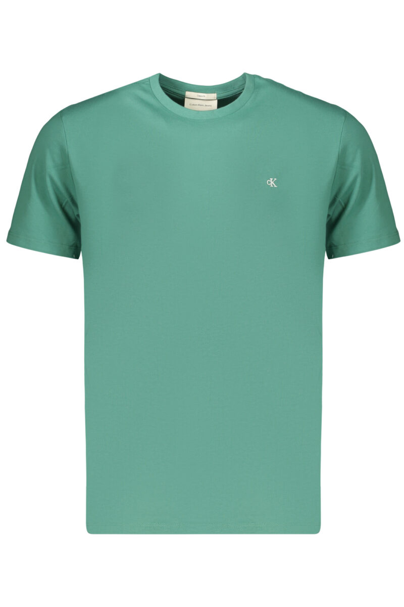 PÁNSKÉ TRIČKO S KRÁTKÝM RUKÁVEM CALVIN KLEIN ZELENÉ